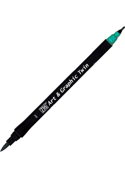 Art&graphic Twin Çift Uçlu Keçe Grafik Kalemi 054 Turquoise Green