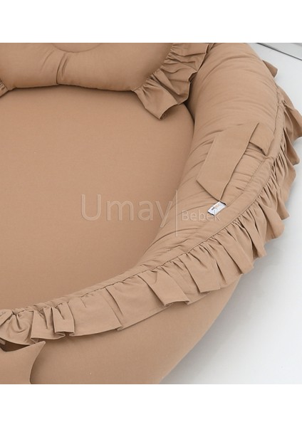 5 Parça Babynest, Bebek Pikesi, Yorganı, Dekoratif Gülen Yastık