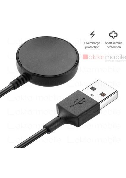 Samsung Galaxy Watch 4 40 / 44 mm Uyumlu USB Şarj Aleti Manyetik Şarj Cihazı Hızlı Şarj Kiti