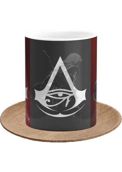 Assassin's Creed Bayek Oyunculara Özel Tasarım Baskılı Porselen Kupa Bardak fiyatları