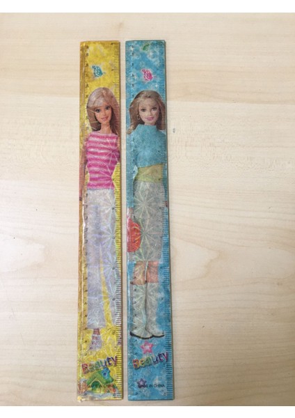 Beautybarbie 30 cm Plastik Cetvel 2'li Takım