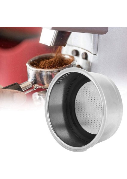 Galaxxy  51MM Portafilter Filtre Sepeti, Paslanmaz Çelik Kahve Filtreleri Dipsiz Portafilter Espresso Makinesi Aksesuarı, 2 Bardak (Yurt Dışından)