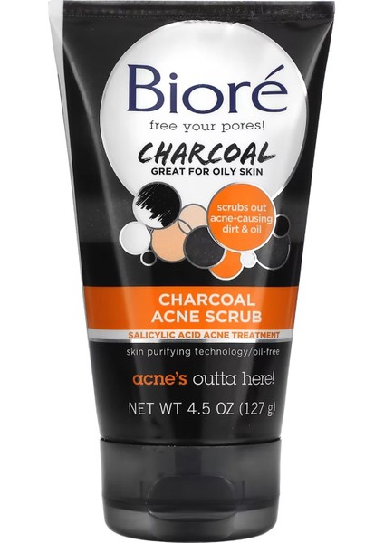 Charcoal Akne Karşıtı Yağsız Yüz Peelingi 127GR