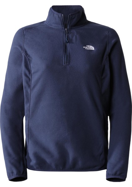 100 Glacier Yarım Fermuarlı Kadın Polar Lacivert