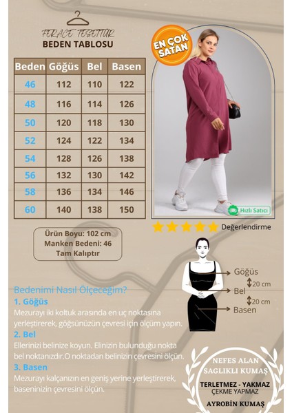 Kadın Büyük Beden Yaprak Baskılı Gömlek Tunik fiyatları