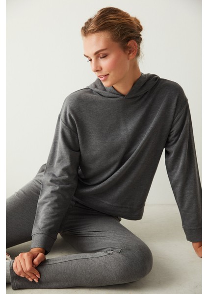 Koyu Gri Melanj Hot Tech Tayt modelleri