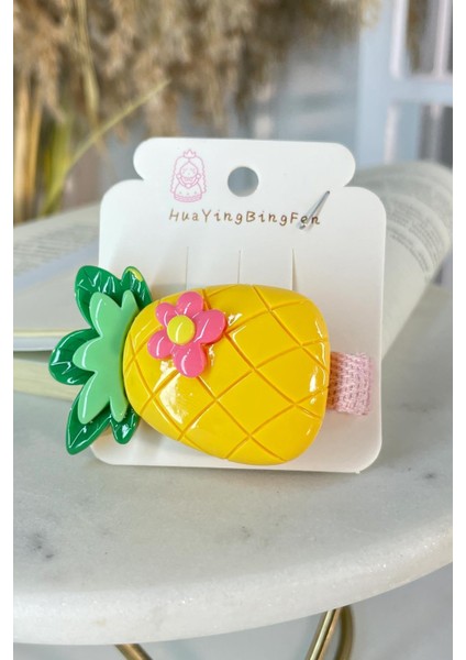 Ananas Figürlü Pens Toka Sarı SBT1269