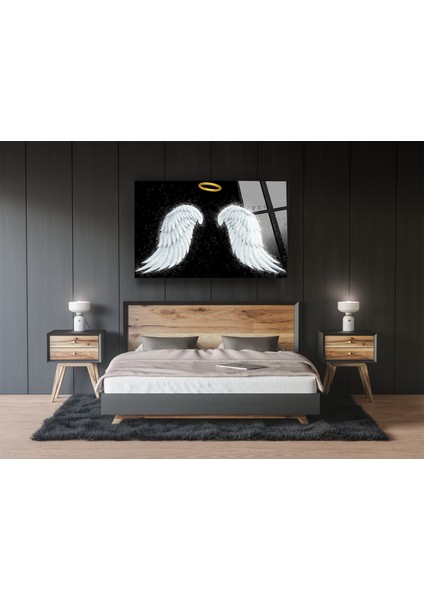 Melek Kanatları Cam Tablo, Duvar Dekor, Büyük Tablo, Cam Duvar Tablo modelleri