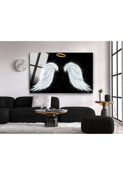 Melek Kanatları Cam Tablo, Duvar Dekor, Büyük Tablo, Cam Duvar Tablo fırsatları