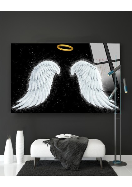 Melek Kanatları Cam Tablo, Duvar Dekor, Büyük Tablo, Cam Duvar Tablo indirimleri