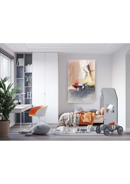 Sarı Kırmızı Modern Cam Tablo, Soyut Cam Tablo, Soyut Tablo,duvar Dekor,büyük Tablo, Cam Duvar Tablo