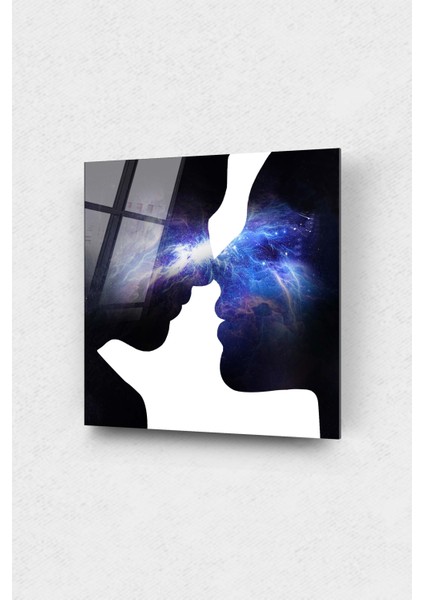 Öpüşen Kadın Erkek Cam Tablo, Kadın Erkek Tablolar, Duvar Dekor, Büyük Tablo, Cam Duvar Tablo fiyatları