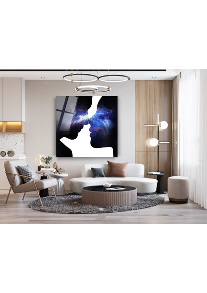 Öpüşen Kadın Erkek Cam Tablo, Kadın Erkek Tablolar, Duvar Dekor, Büyük Tablo, Cam Duvar Tablo fırsatları