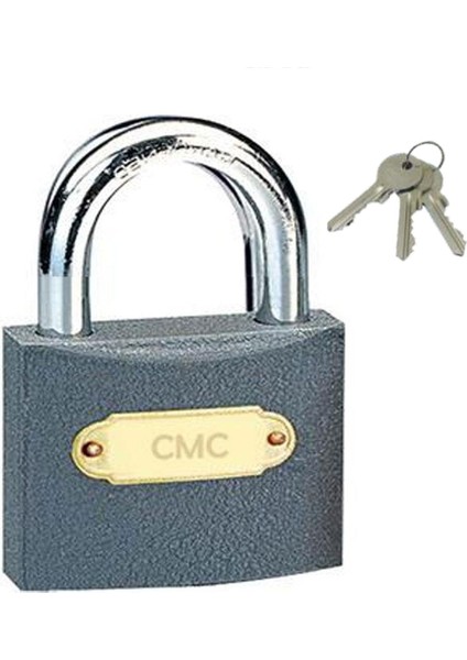 Cmc Döküm Asma Kilit 3 Anahtarlı 38 mm