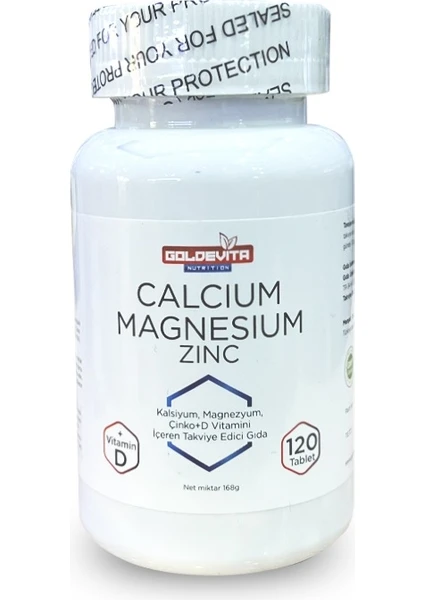 Goldevita Nutrition Calcium Magnesium Zinc Vitamin D 120 Tablet