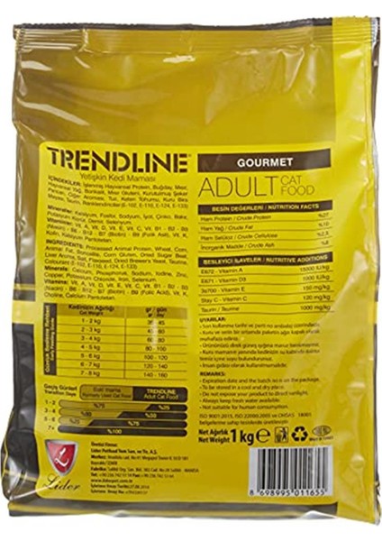 Yetişkin Kedi Maması Çok Renkli, 1 kg fiyatları