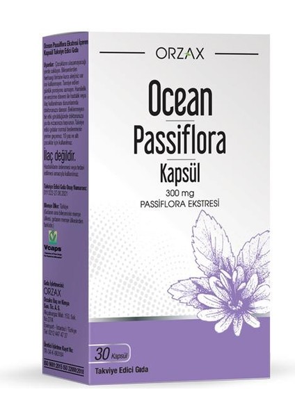Ocean Passiflora 300 Mg 30 Kapsül