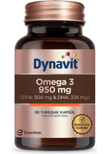 Omega 3 950 Mg Takviye Edici Gıda 30 Yumuşak Kapsül