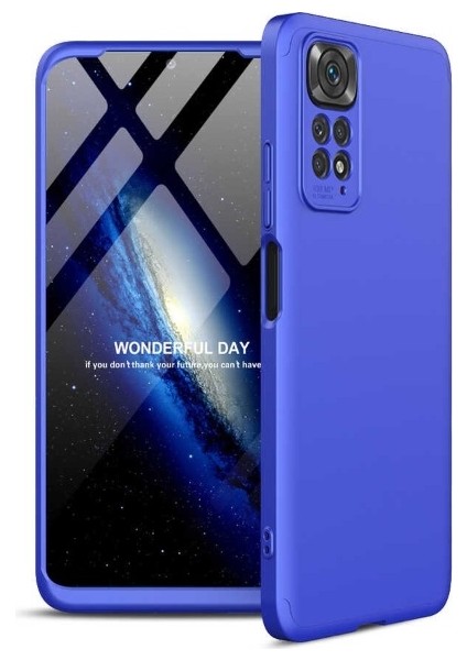 Xiaomi Redmi Note 11 ile Uyumlu Kılıf 3 Parçalı Tam Koruma Dayanıklı Soft Ince Kılıf