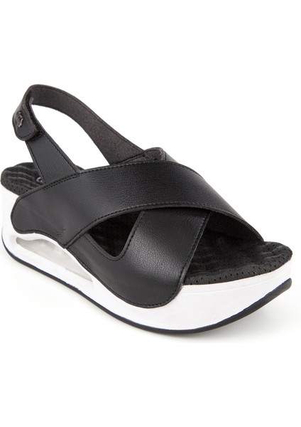 Orthopedix Assos Anatomik Air Max Tabanlı Cırtlı Kadın Sandalet 31213