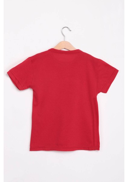 Bayrak Baskılı Çocuk T-Shirt | Kırmızı fiyatları