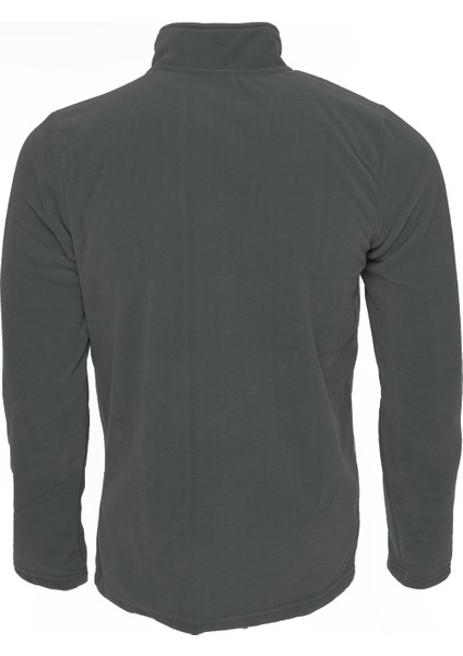 Antrasit Renk Shoftsell Polar Erkek Standart Kalıp Tam Fermuarlı 3 Çepli Erkek Rahat Polar Outdoor indirimleri