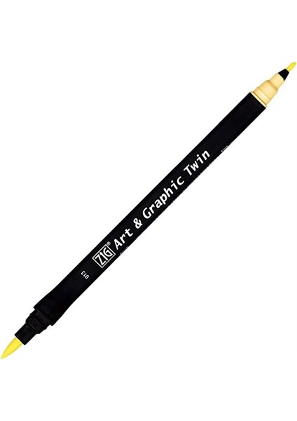 Art&graphic Twin Çift Uçlu Keçe Grafik Kalemi 013 Pale Yellow