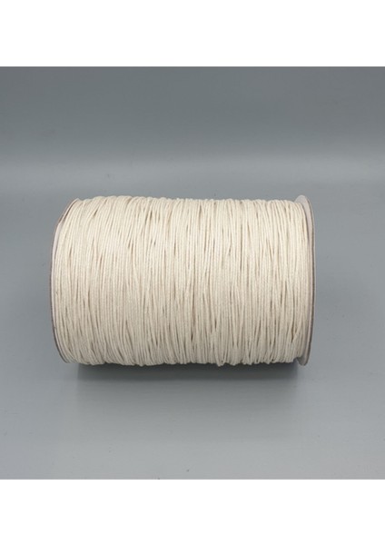 Mumlu Kordon Ekru (Ham Pamuk Rengi) 1,1mm 500MTR