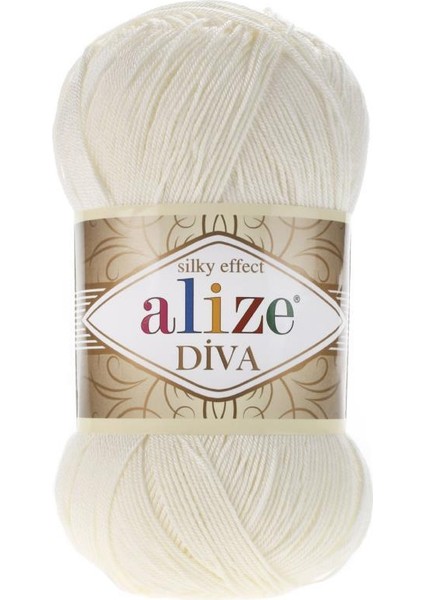 Diva Şeker Beyaz El Örgü Ipliği