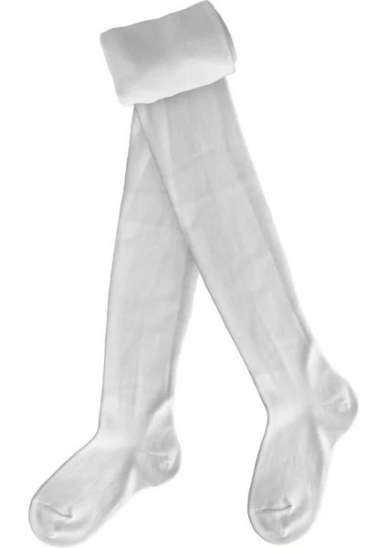 & First Burun Dikişsiz Pamuklu Okul Çocuk Külotlu Çorap