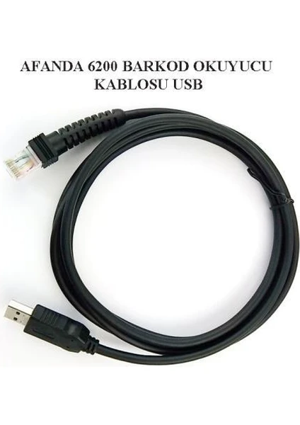 KABLO-6200-YUMITE YT6000-TAZGA 6600 Barkod Okuyucu Kablo