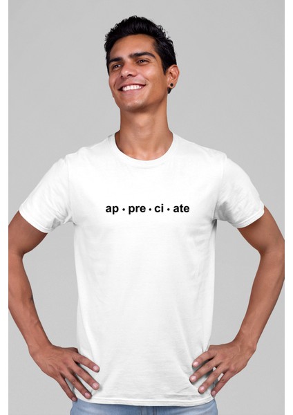 Iki Gül Beyaz Kısa Kollu Ön ve Arka Baskılı Erkek T-Shirt fiyatları