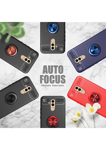 Huawei Mate 20 Lite Kılıf Metal Yüzüklü Standlı Yumuşak Ravel Silikon Kapak indirimleri