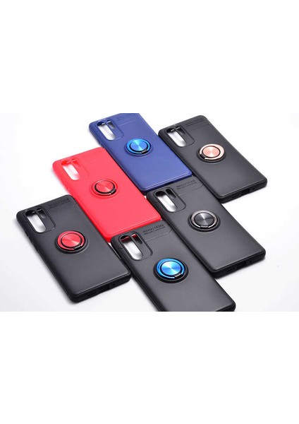 Huawei P30 Pro Kılıf Metal Yüzüklü Standlı Yumuşak Ravel Silikon Kapak indirimleri