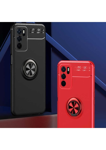 Oppo A16 Kılıf Metal Yüzüklü Standlı Yumuşak Ravel Silikon Kapak fiyatları