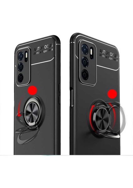 Oppo A16 Kılıf Metal Yüzüklü Standlı Yumuşak Ravel Silikon Kapak indirimleri