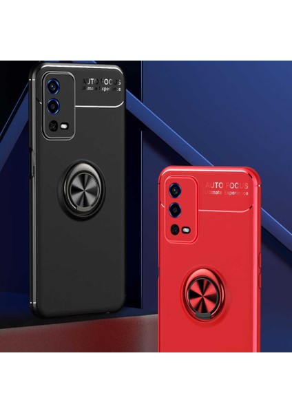 Oppo A55 4g Kılıf Metal Yüzüklü Standlı Yumuşak Ravel Silikon Kapak fiyatları