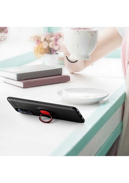 Oppo Reno A72 Kılıf Metal Yüzüklü Standlı Yumuşak Ravel Silikon Kapak indirimleri