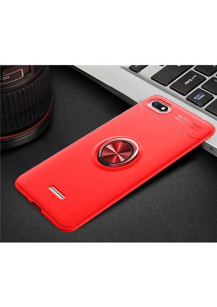 Xiaomi Redmi 6A Kılıf Metal Yüzüklü Standlı Yumuşak Ravel Silikon Kapak indirimleri