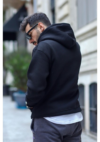 Bd Oversize Hoodie Kanguru Cepli Sweatshirt Siyah fırsatları