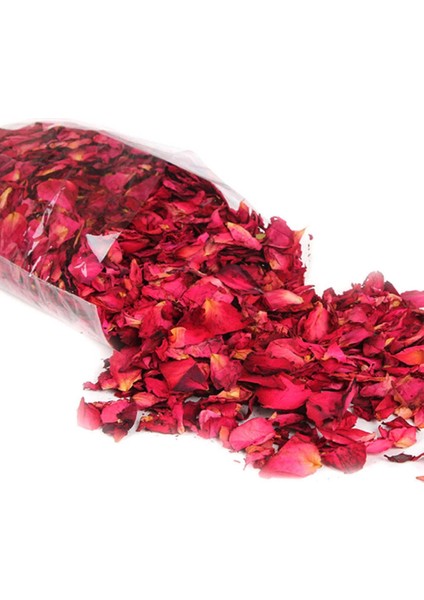 Sevgiliye Eşe Hediye 2000 Adet Kuru Gül Yaprağı + 50 Adet Kırmızı Tealight Mum Romantik Süsleme