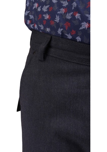 Erkek Açık Lacivert Likralı Slim Fit Poliviskon Pantolon 2963-LACI-4 fırsatları