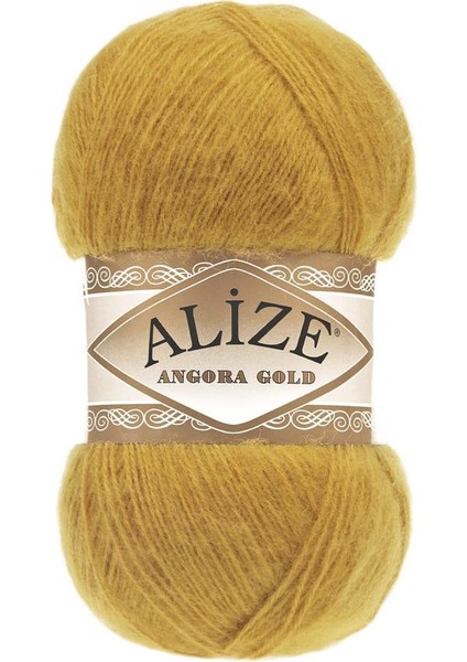Angora Gold Hardal Sarı El Örgü Ipliği