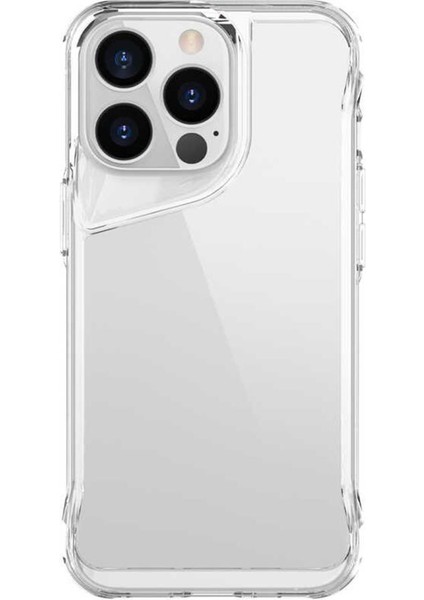 iPhone 14 Pro Kılıf Kamera Çıkıntılı Lüx Şeffaf Silikon