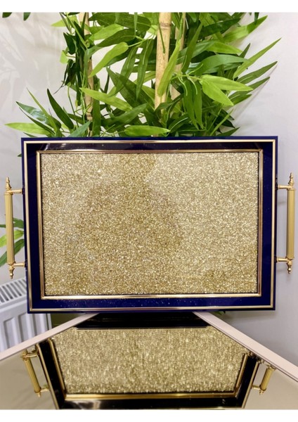 Lüx Çay Tepsisi,simli Sunum Tepsisi