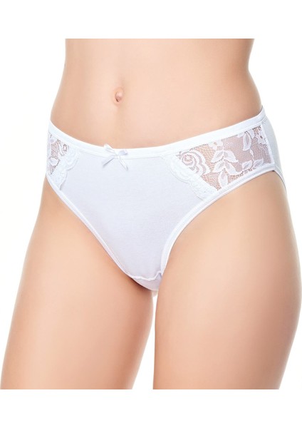 12 'li Firuze Dantelli Bayan Elastan Bikini Külot Kombin modelleri