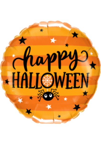 Cadılar Bayramı Happy Halloween Turuncu Folyo Balon