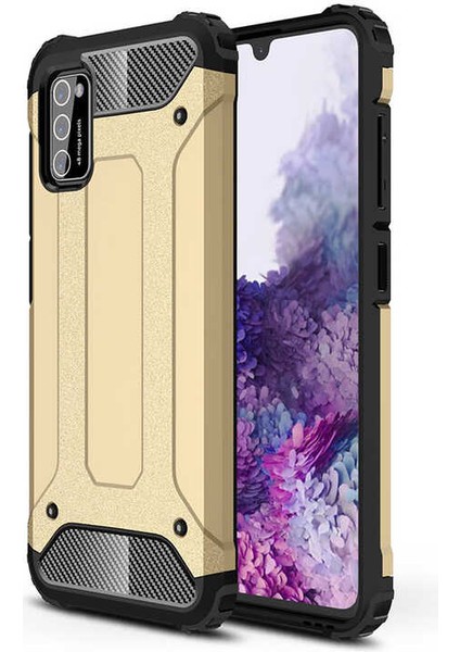 Galaxy A02S Kılıf Çift Katmanlı Tank Silikon Kapak