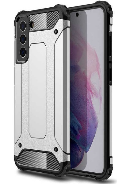 Galaxy S21 Fe Kılıf Çift Katmanlı Tank Silikon Kapak