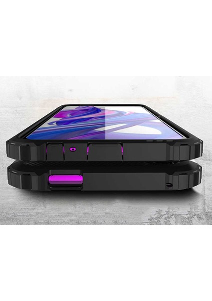 Huawei P Smart Pro 2019 Kılıf Çift Katmanlı Tank Silikon Kapak